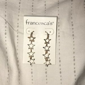 Gold dangle drop earrings